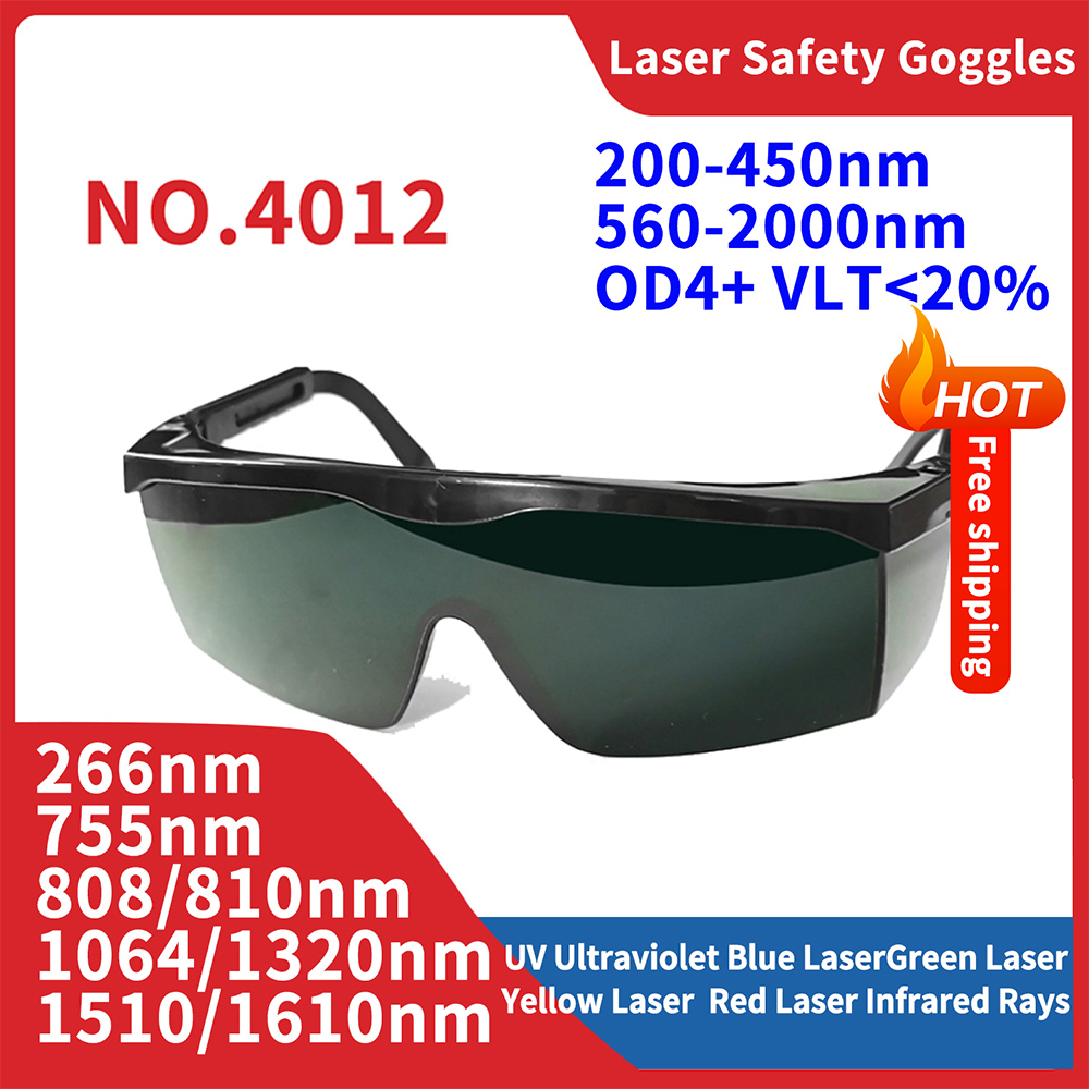 Laser Safety Goggles - แว่นตาเลเซอร์ 1064nm ความปลอดภัยเลนส์แว่นตานิรภัย Shield ป้องกัน OD4