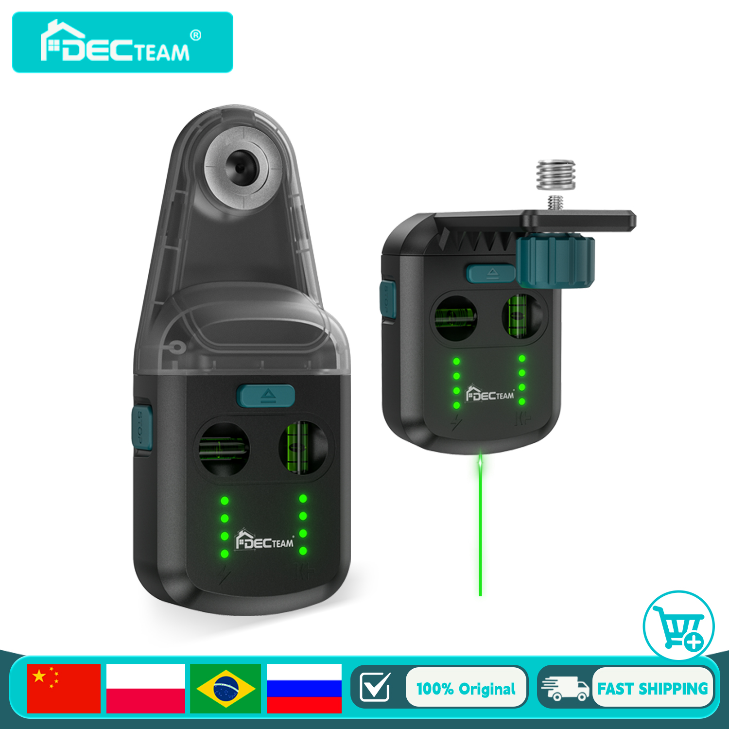 Industrial Laser Drill - เครื่องเก็บฝุ่นแบบเลเซอร์ 4-in-1 ของ Decteam พร้อมเลเซอร์แบบเส้นตรง, ที่เก็บฝุ่นสำหรับดอกสว่าน,