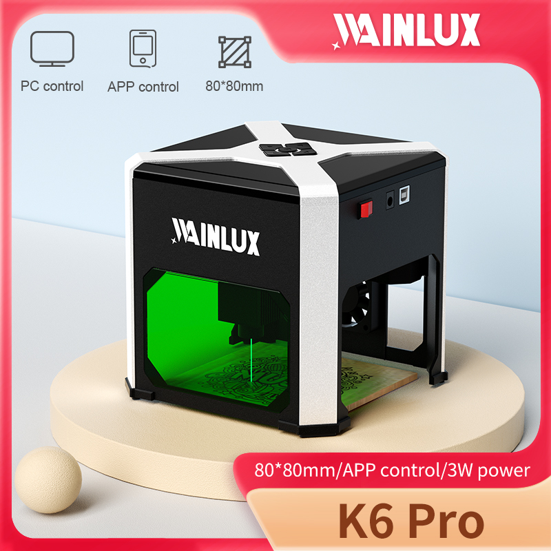Wainlux เลเซอร์แกะสลัก K6 Mark - Industrial Laser Blasting บทวิจารณ์และราคา