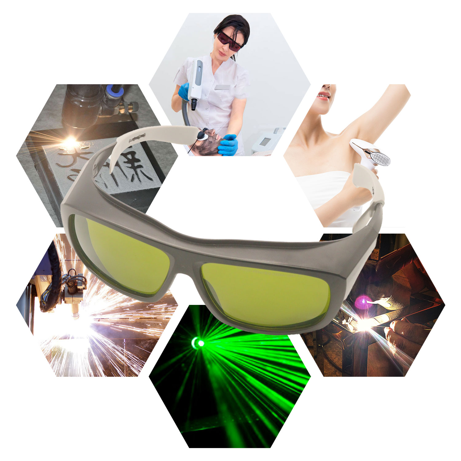 แว่นตาเลเซอร์ป้องกันกำจัดขนแว่ - Laser Safety Goggles บทวิจารณ์และราคา