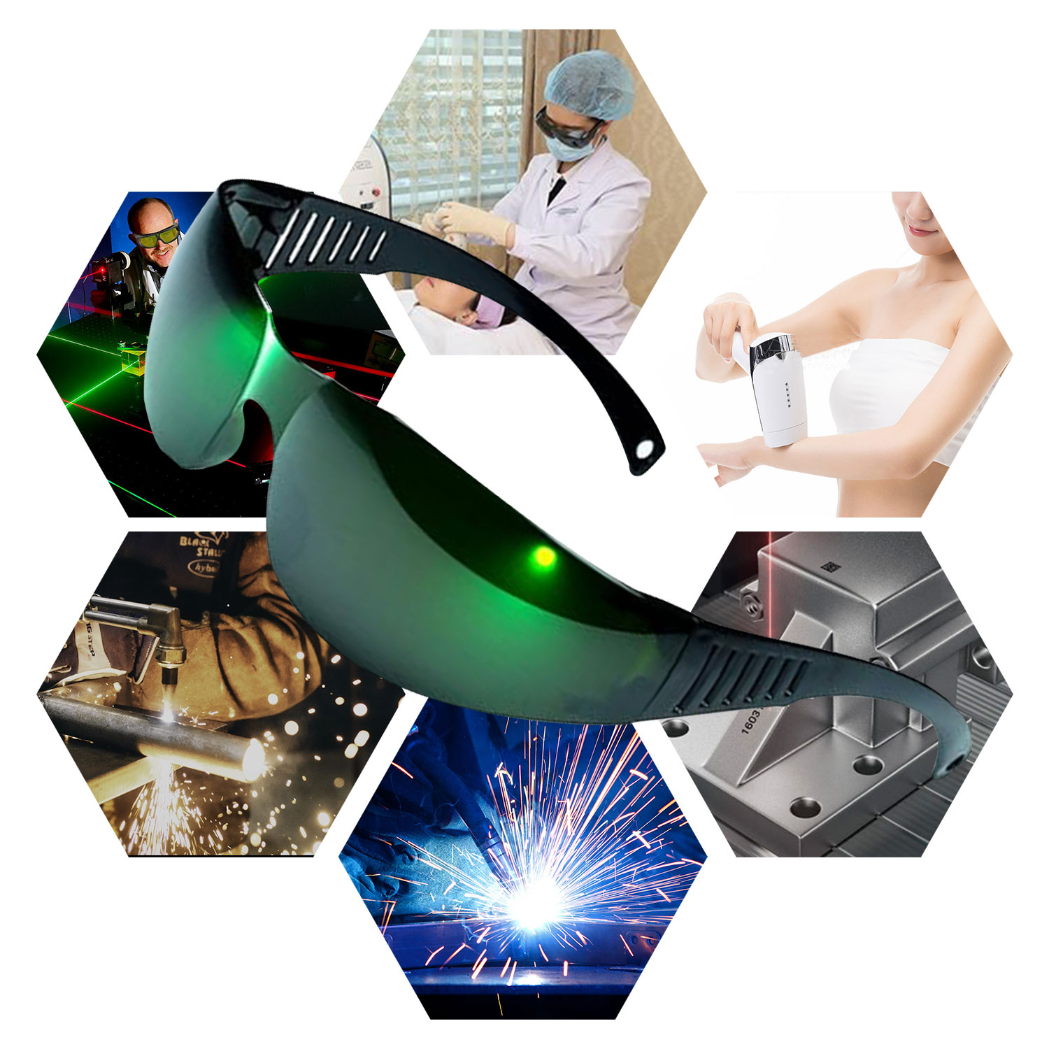 แว่นตาป้องกันรังสี UV IR IPL ผ - Laser Safety Goggles บทวิจารณ์และราคา